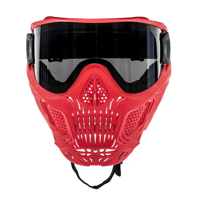 Hstl Skull Goggle "Sinner" - Red W/ Smoke Lens 2