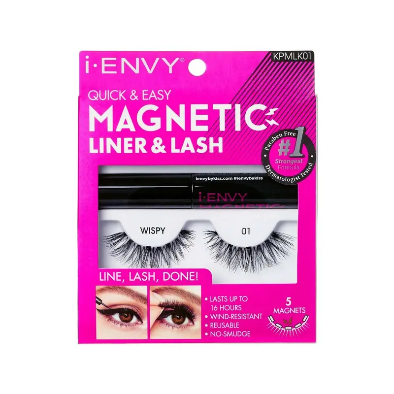 I-Envy Quick & Easy Magnetic Liner & Lashes - Wispy 1