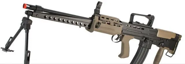 Ics Full Metal L86a2 British Military Full Size Airsoft Aeg Rifle 1