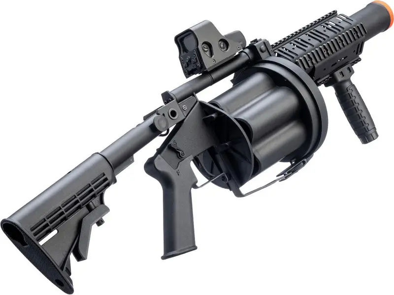 Ics Mgl Full Size Airsoft Revolver Grenade Launcher - Black 1