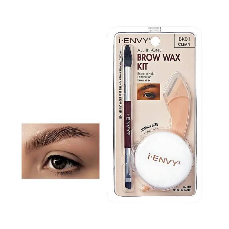 Ienvy Brow All In One Lamination & Styling Kit | Long-Lasting Brow Shaping – Choose Color 1