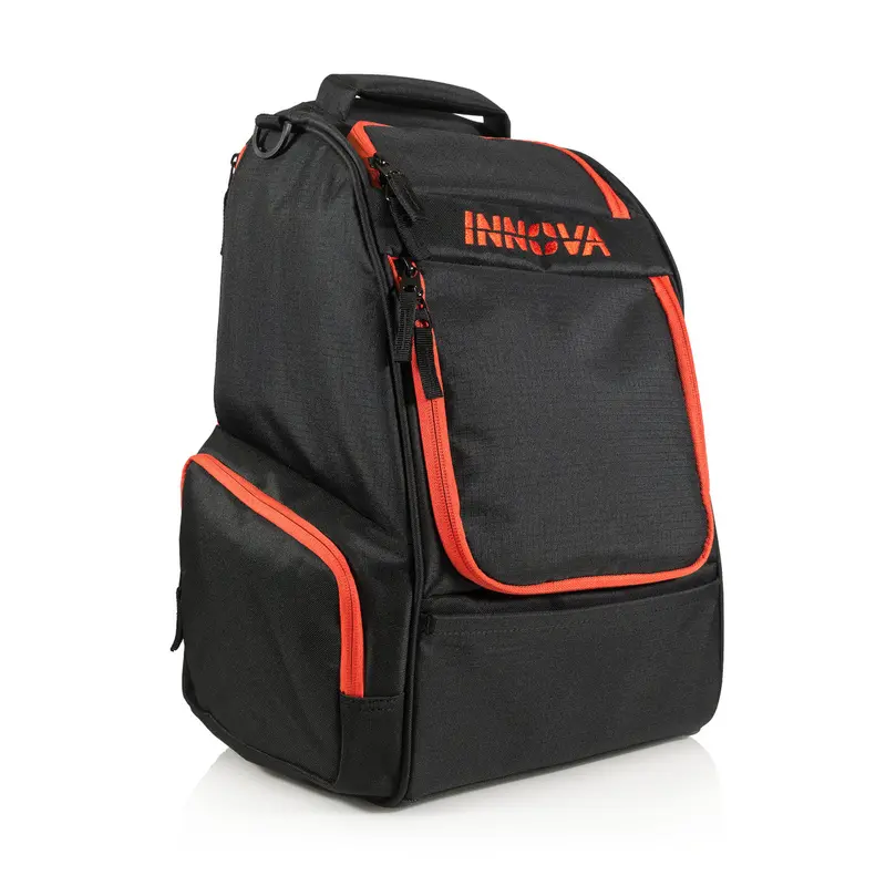Innova Adventure Disc Golf Backpack - Black/Scarlet 1
