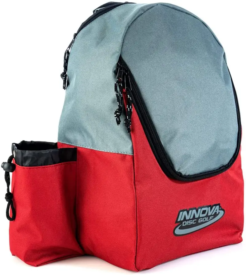Innova Discover Disc Golf Backpack - Red/Grey 1