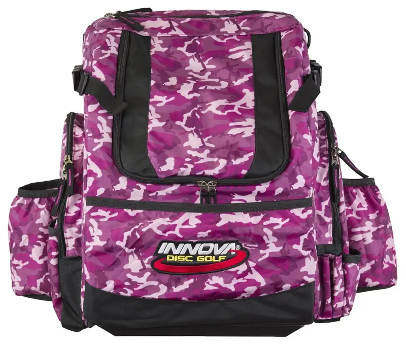 Innova Heropack Backpack Disc Golf Bag - Magenta Camo 1