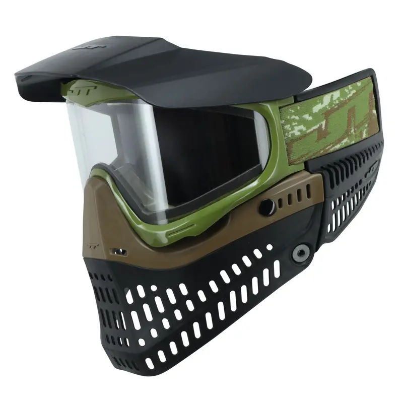 Jt Spectra Proflex Special Edition Paintball Goggle - Olive/Gold W/ Clear Thermal Lens 1