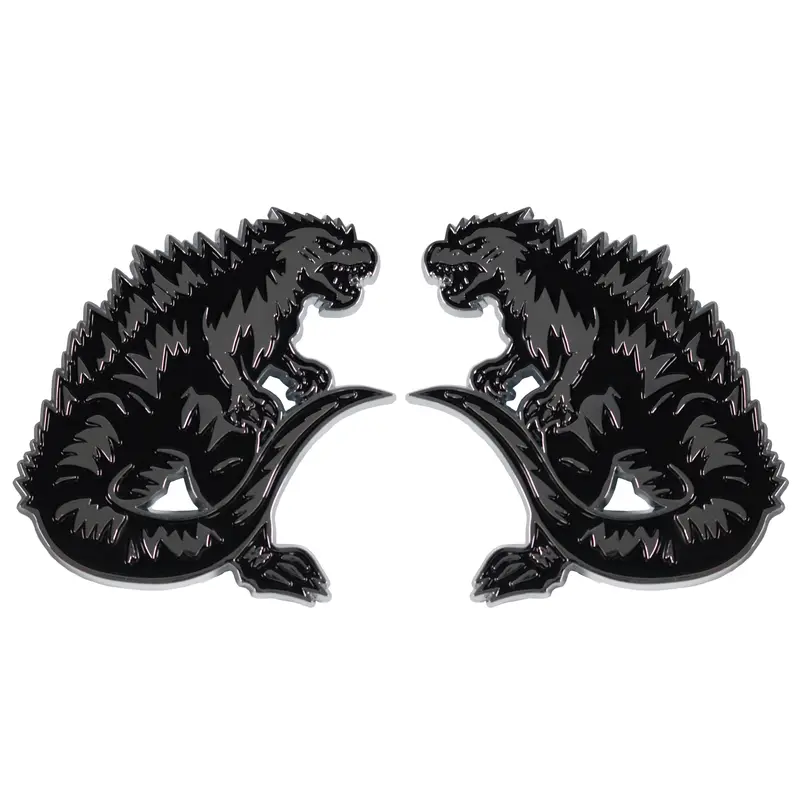 Kaiju Emblem - Left & Right - Chrome 1