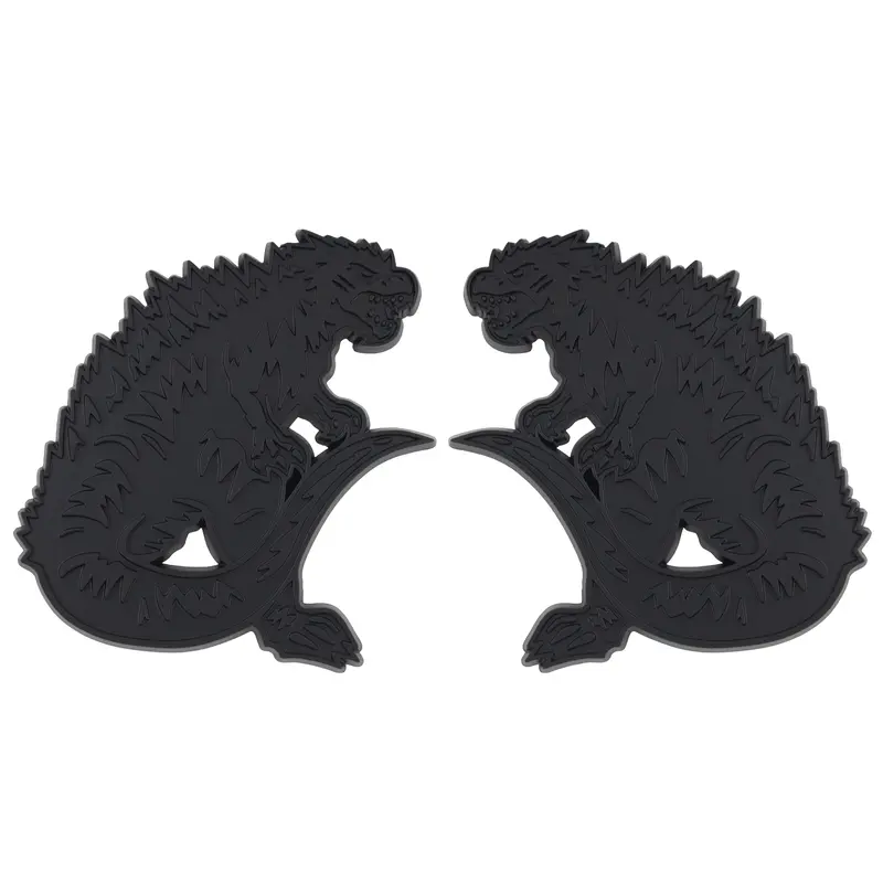 Kaiju Emblem - Left & Right - Matte Black 1