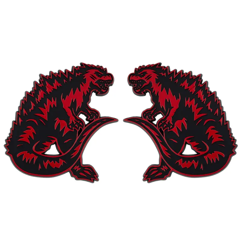 Kaiju Emblem - Left & Right - Red 1
