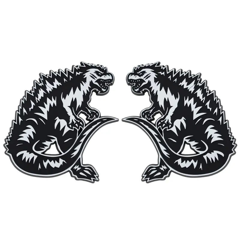 Kaiju Emblem - Left & Right - White 1