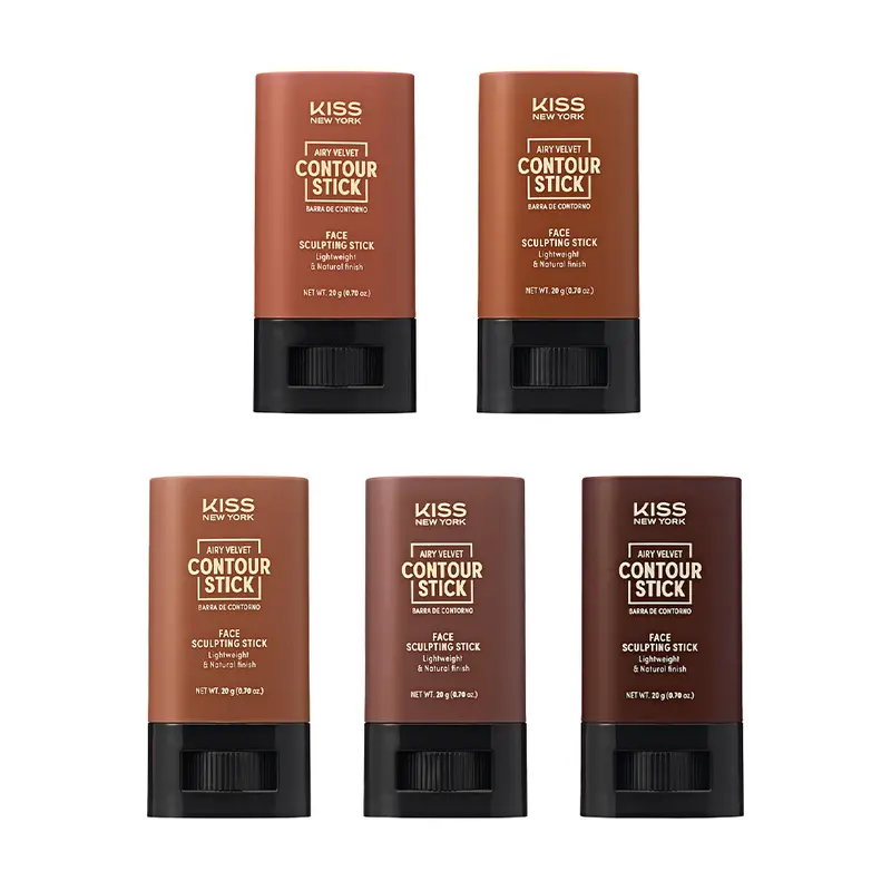 Kiss New York Airy Velvet Contour Stick | Lightweight Cream Sculpting For Face & Cheeks 1