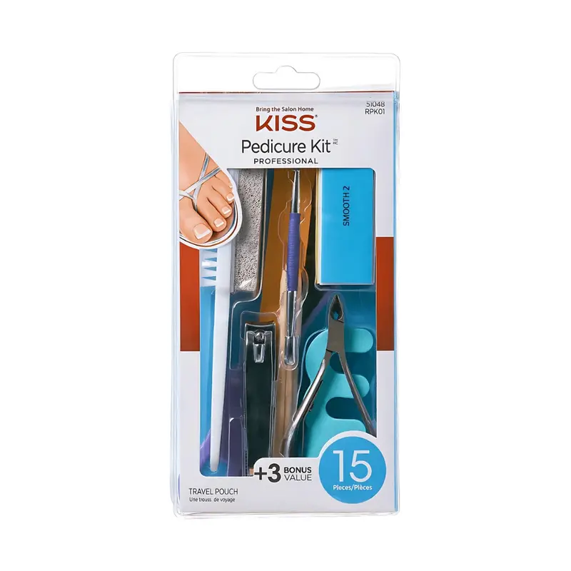 Kiss New York Professional Pedicure Kit | Complete Foot Care & Grooming Set 1