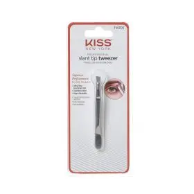 Kiss New York Slant Tip Tweezer | Precision Stainless Steel Eyebrow Tool 1