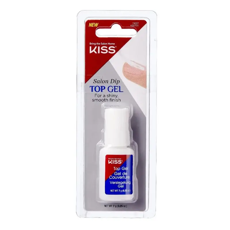 Kiss Salon Dip Top Gel 0.25 Oz | Dip Powder Top Coat For Shine & Smooth Finish 1