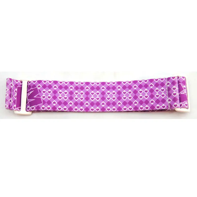 Km Goggle Strap - Pink Hearts - White Clips 1