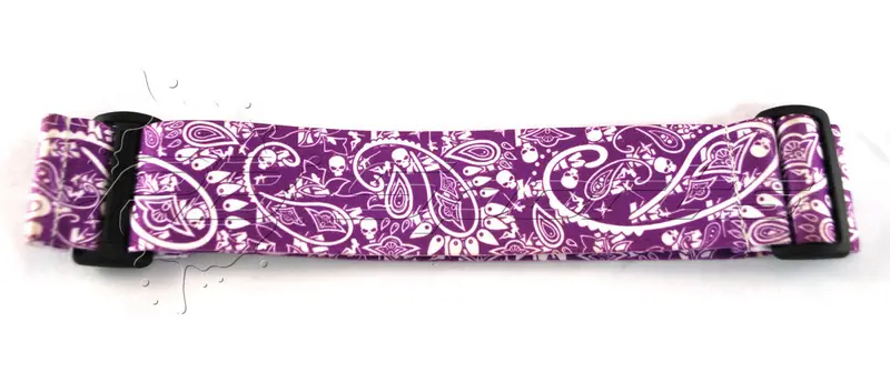 Km Strap - Bandana - Purple With White 1
