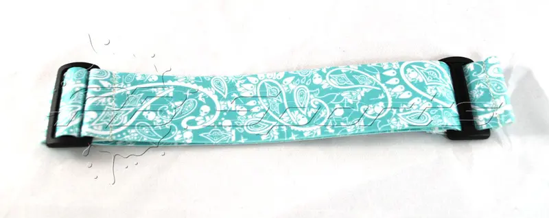 Km Strap - Bandana - Teal With White 1