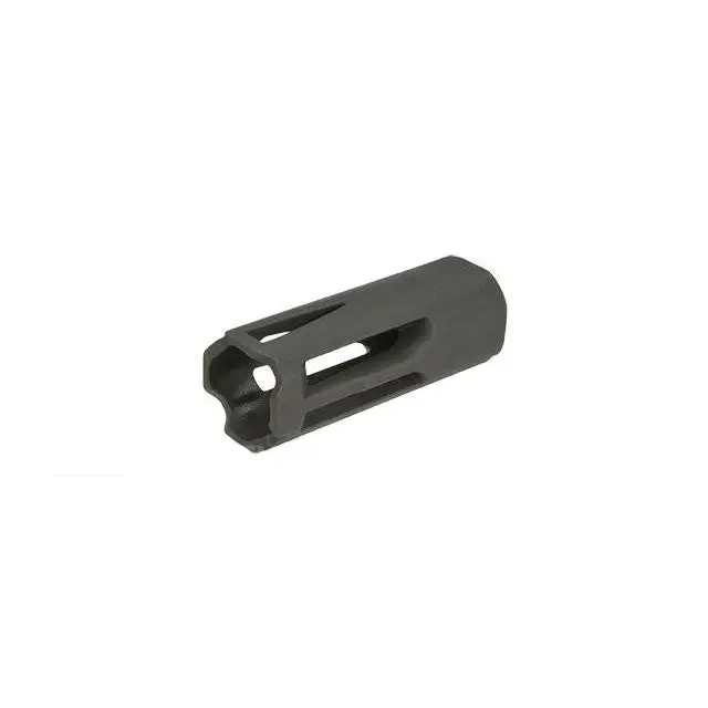Krytac Black Metal Airsoft Flash Hider 14Mm Negative And Set Screw 1