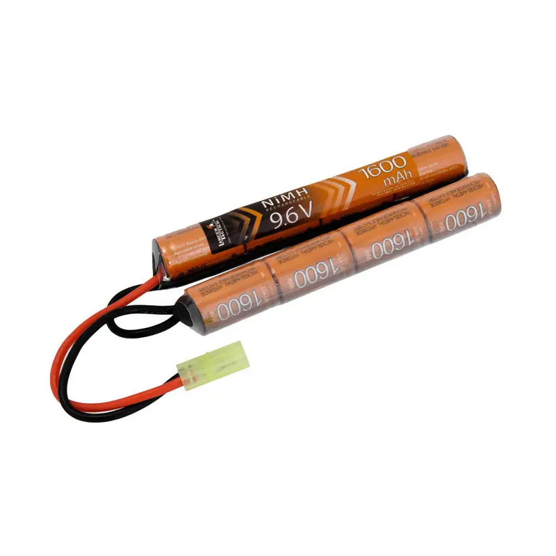 Lancer Tactical Airsoft Nimh 9.6V 1600 Mah Nunchuck Battery 1