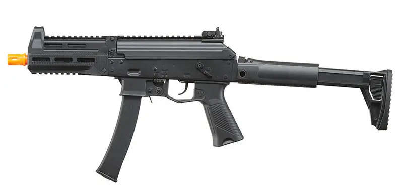 Lancer Tactical Pp20 Airsoft Smg Aeg Rifle (Ebb) - (Full Metal/Black) 1