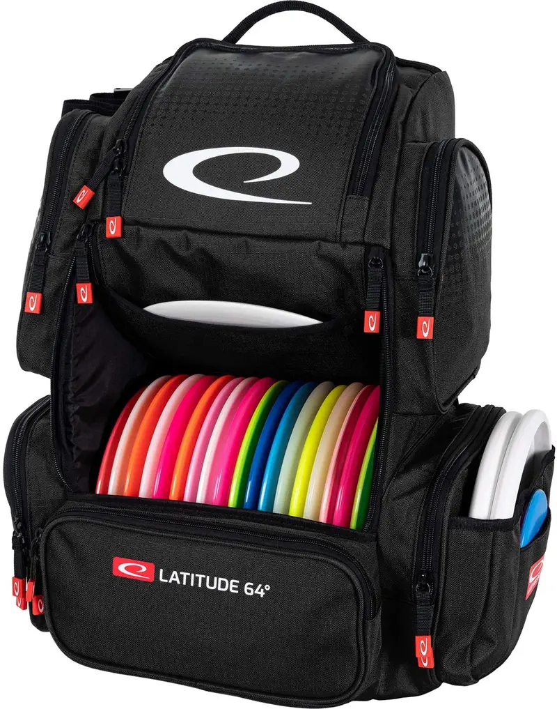Latitude 64 Luxury E4 Backpack Disc Golf Bag - Black 1