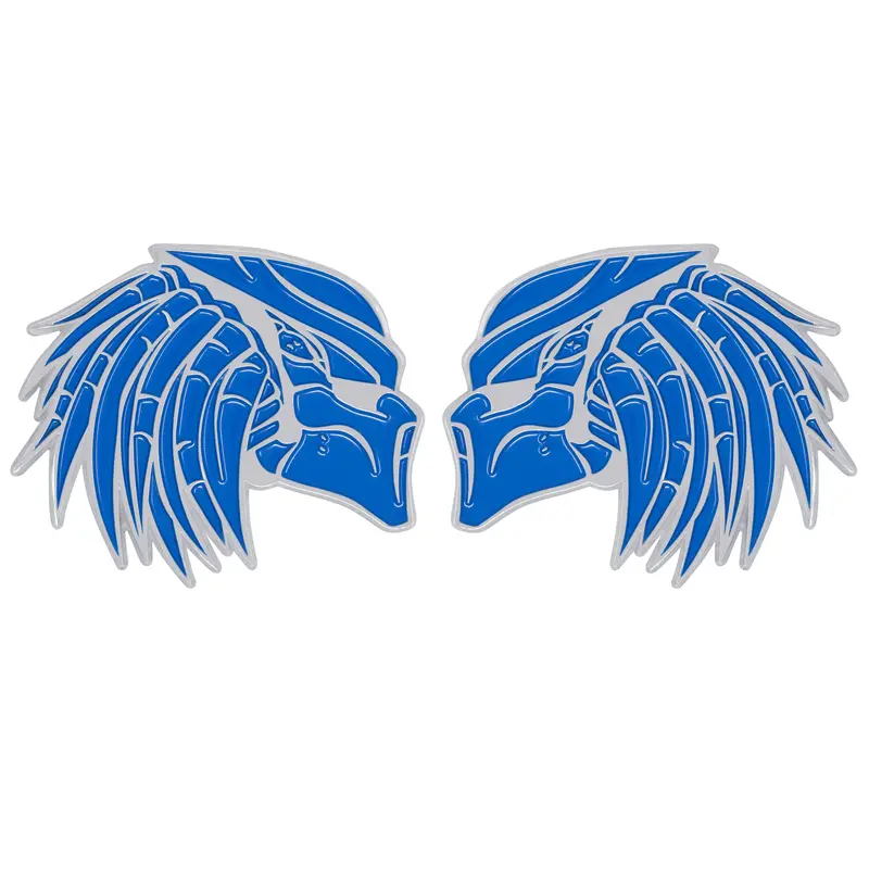 Left & Right Predator - Blue/Chrome 1