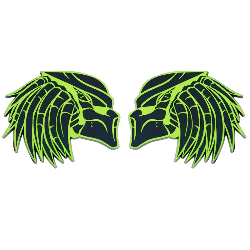 Left & Right Predator - Green/Black 1