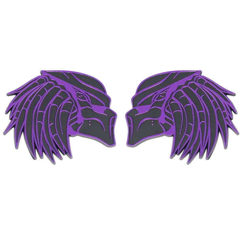 Left & Right Predator - Purple/Black 1
