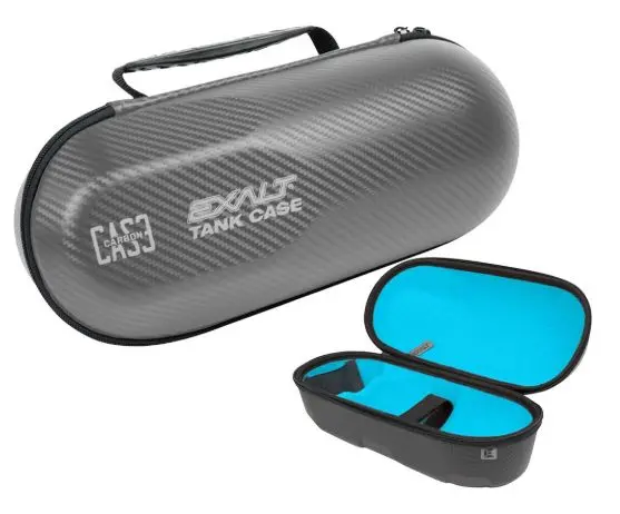 Limited Edition Exalt Universal Carbon Tank Case - Charcoal Grey / Cyan Microfiber 1