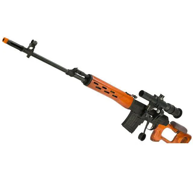 Matrix Ak Svd Airsoft Aeg Sniper Rifle By Cyma - Metal Receiver / Real Wood 1