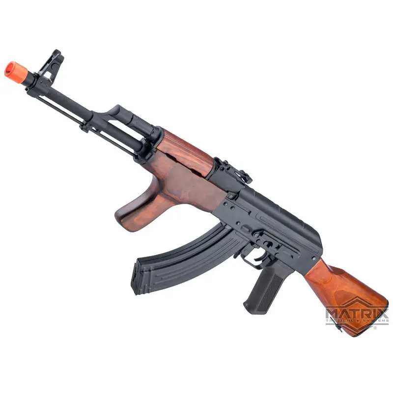 Matrix / S&T Stamped Steel Ak Airsoft Aeg Aims-63 Rifle W/ G3 Electronic Trigger Qd Spring Gearbox - Real Wood 1