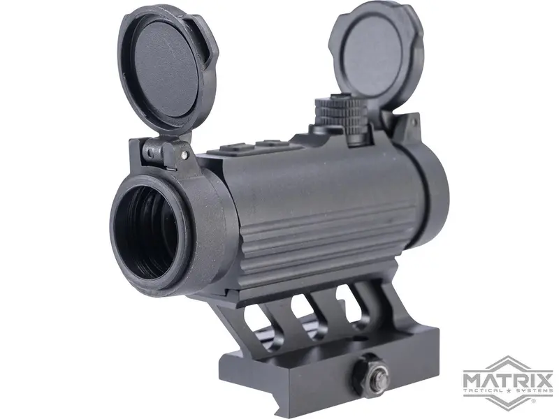 Matrix X1-E 1X23 Style Compact Red/Green Dot Reflex Sight W/ Qd 1.25" Cantilever Riser Mount 1
