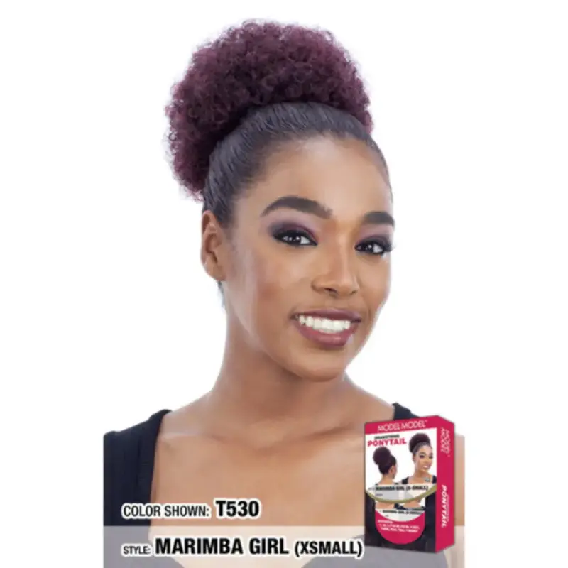 Model Model Marimba Girl Drawstring Ponytail- X-Small 1