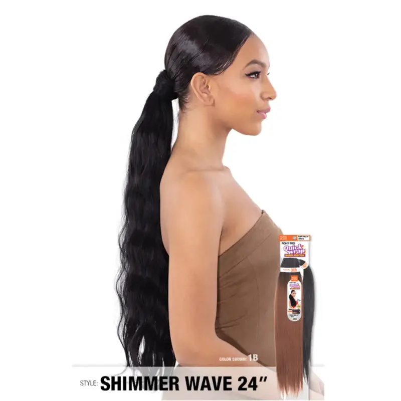 Model Model Quick Wrap Weave Ponytail - 24" Shimmer Wave 1