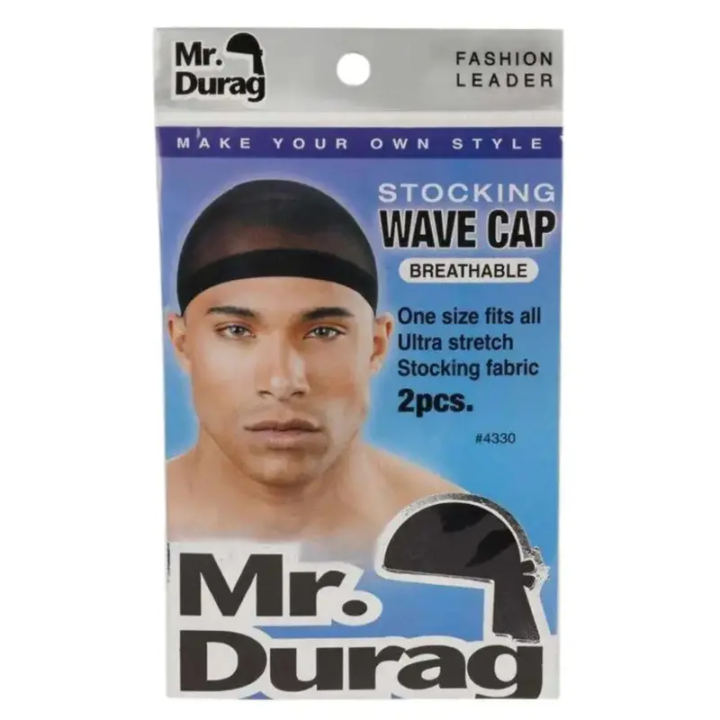 Mr. Durag Stocking Wave Cap With Wide Band - 2 Pc 1