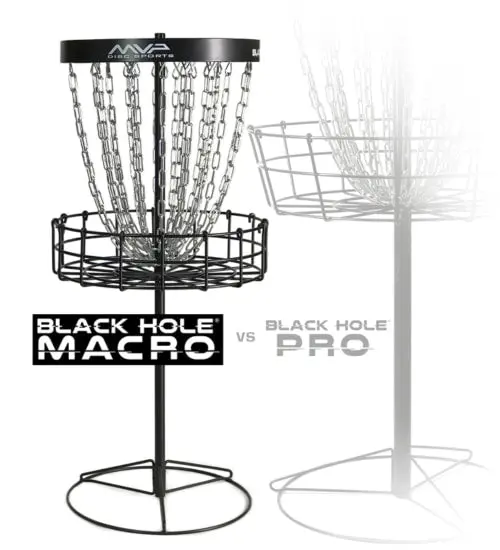 Mvp Black Hole Macro Disc Golf Target (Basket) - Black 2