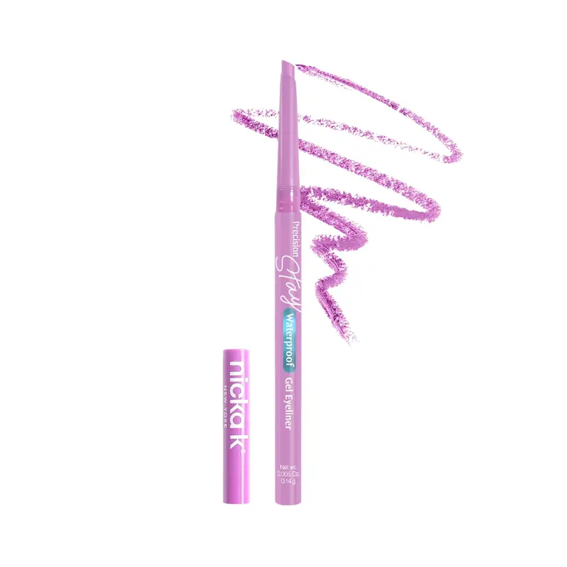 Nicka K Precision Stay Waterproof Gel Eyeliner | Smudge-Proof Long-Wear Eye Liner – Choose Color 5