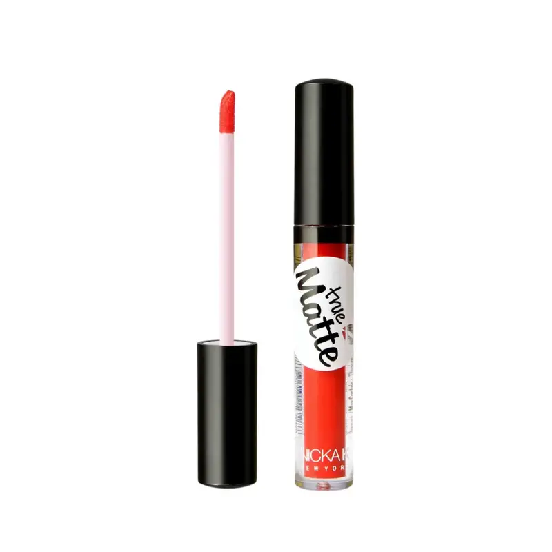 Nickak True Matte Lip Color | High Pigment Long-Lasting Liquid Lipstick – Choose Shade 1