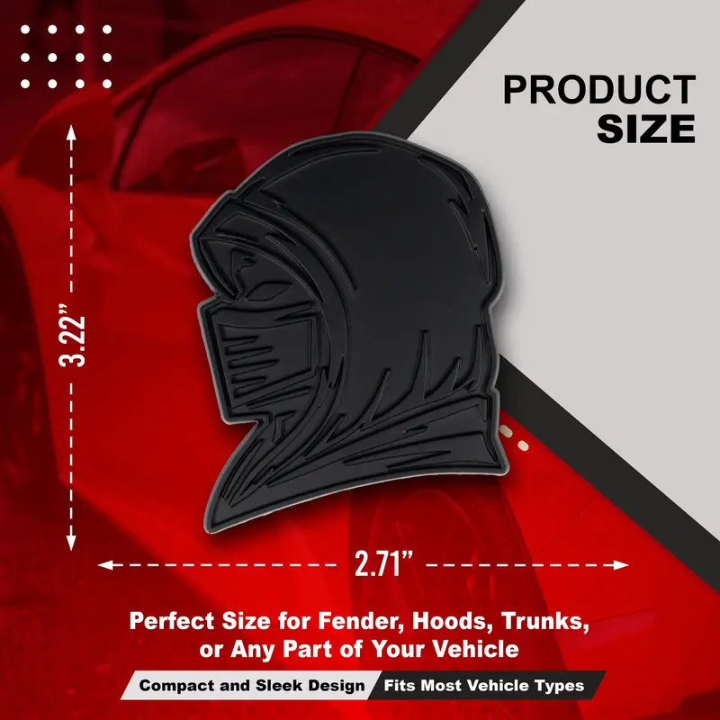 Ninja Emblem - Left & Right - Matte Black 2