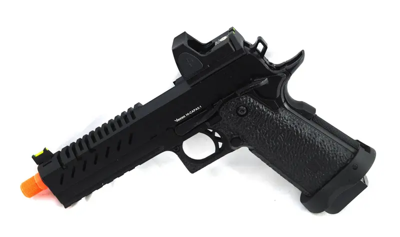 Nuprol Vorsk Hi-Capa 5.1 Full Metal Gas Blowback Pistol + Bds - Black 1