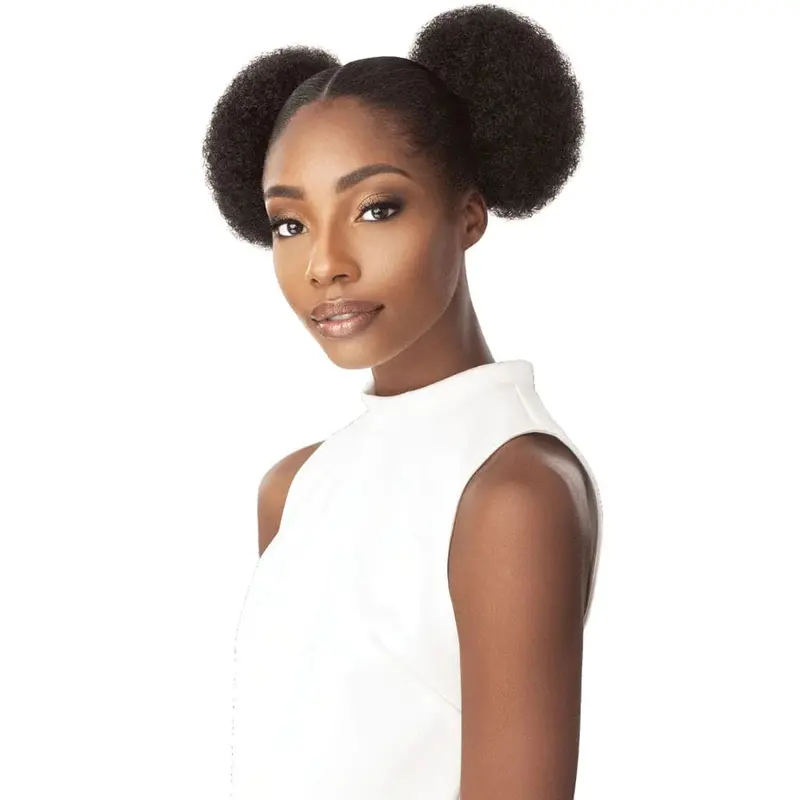 Outre Synthetic Quick Ponytail Afro Puffs Duo - Small 1