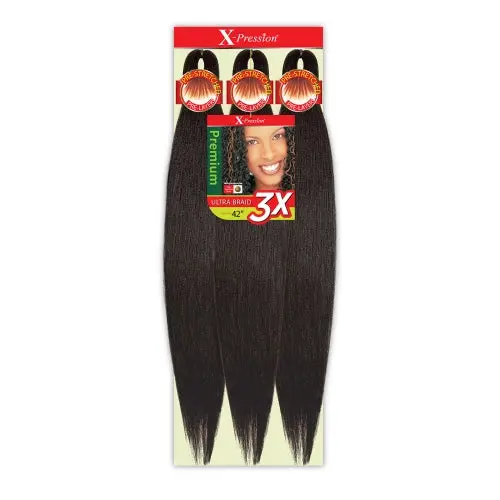 Outre Xpression Pre-Stretched Braiding Hair - 3X's Pack - 42" 1