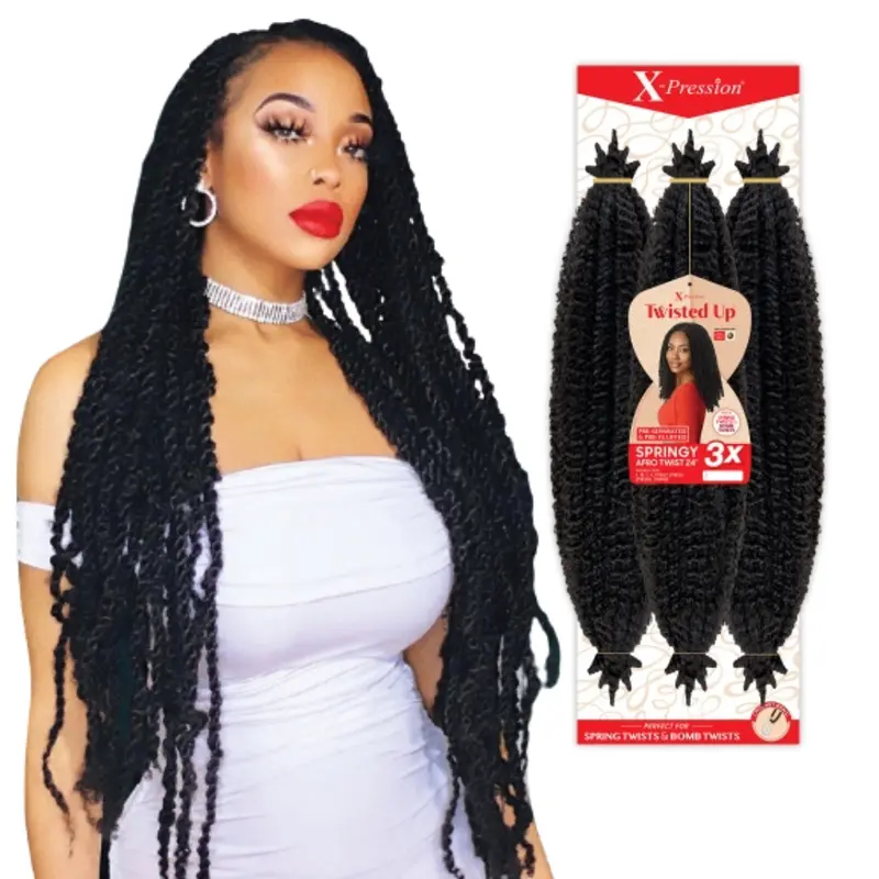 Outre Xpression Twisted Up 3X's  Pack Springy Afro Twist - 24" 1