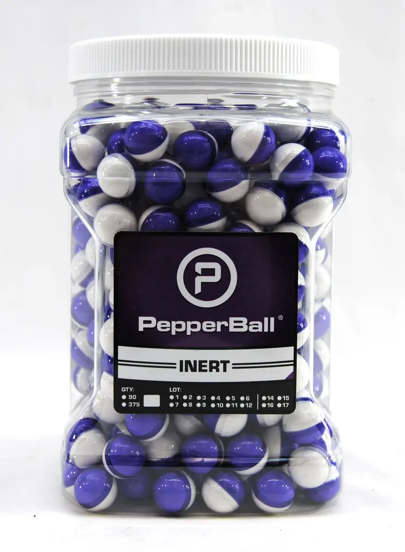Pepperball Inert Practice Usp Powder Balls Rounds - 375 Count - White/Purple 1