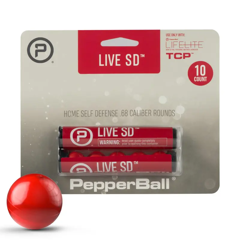 Pepperball Live Sd Projectiles - 10 Rounds 1