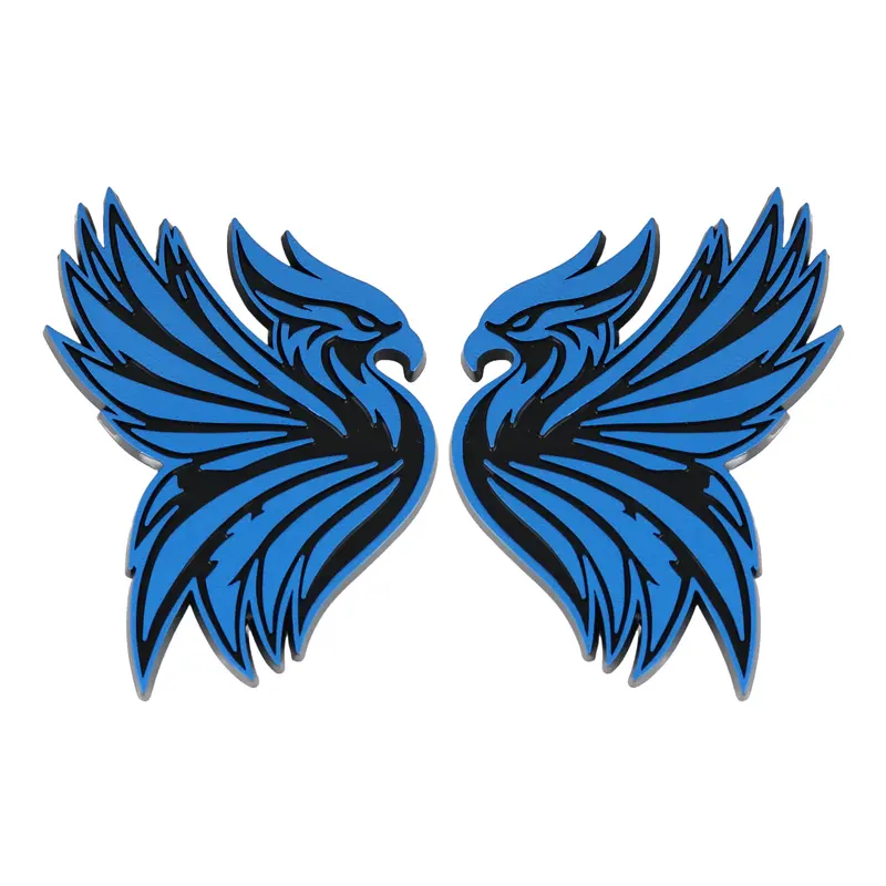 Phoenix Emblem - Left And Right - Blue 1