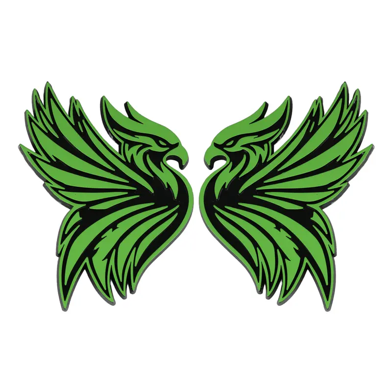 Phoenix Emblem - Left And Right - Green 1
