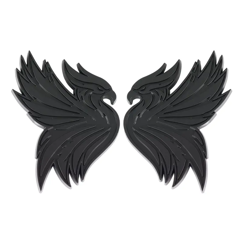 Phoenix Emblem - Left And Right - Matte Black 1