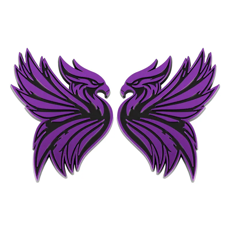 Phoenix Emblem - Left And Right - Purple 1