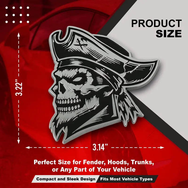 Pirate Left & Right - Chrome / Black 2
