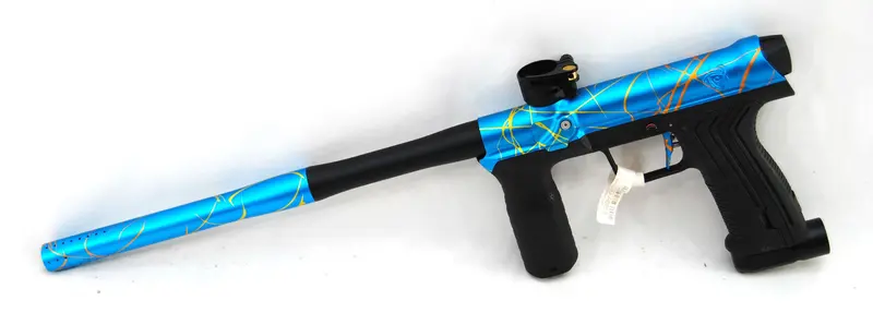 Planet Eclipse Emek 100 W/ Fle Body Kit / Matching Trigger / 3 Way Valve - Teal W/ Sunset Fade Splash 1